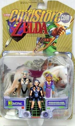 Nintendo Legend Of Zelda Ocarina Of Time Action Figures: Impa With Princess (Shelf Wear Packaging)