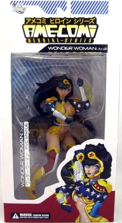 Ame-Comi 9 Inch PVC Statue Heroine Series - Wonder Woman V3 (Non Mint Packaging)