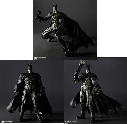 Batman Arkham Asylum 9 Inch Action Figure Play Arts Kai - Batman (Black & White) SDCC 2012 (Shelf Wear Packaging) 3 Batman Arkham Asylum 9 Inch Action Figure Play Arts Kai - Batman (Black & White) SDCC 2012 (Shelf Wear Packaging)