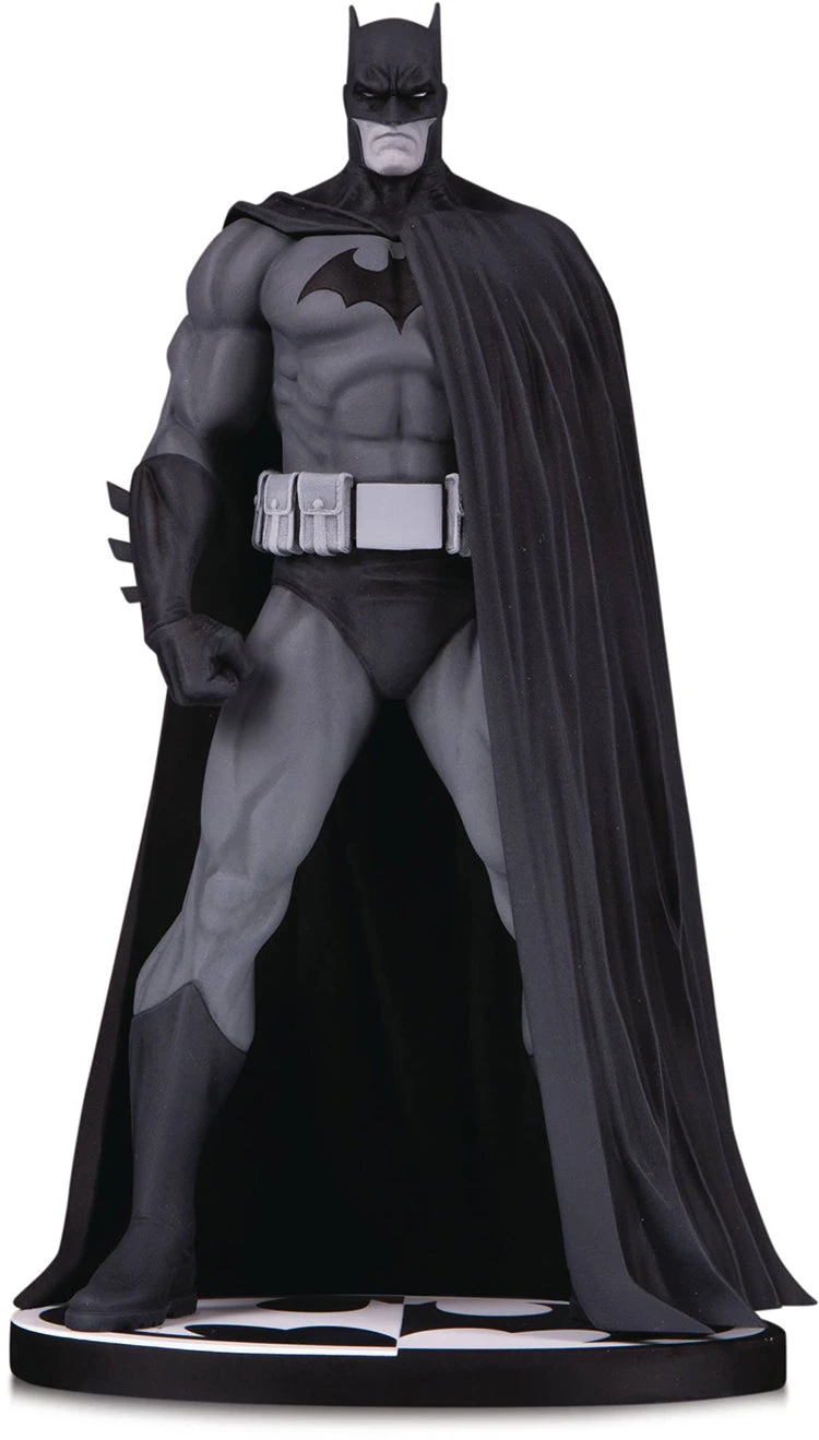 Batman Black & White 7 Inch Statue Figure - Batman By Jim Lee Version 3 3 Batman Black & White 7 Inch Statue Figure - Batman By Jim Lee Version 3