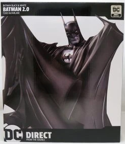 Batman Black & White 9 Inch Statue Figure Deluxe Series - Batman By Todd McFarlane 2nd Edition