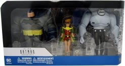 Batman The Animated Series 6 Inch Action Figure - Batman - Robin - Mutant 3-Pack (Non Mint Packaging)