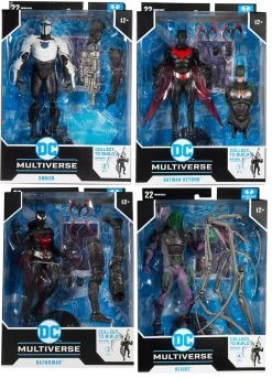 DC Multiverse 7 Inch Action Figure BAF Batman Futures End - Set Of 4 (Build-A-Figure Batman Futures End)