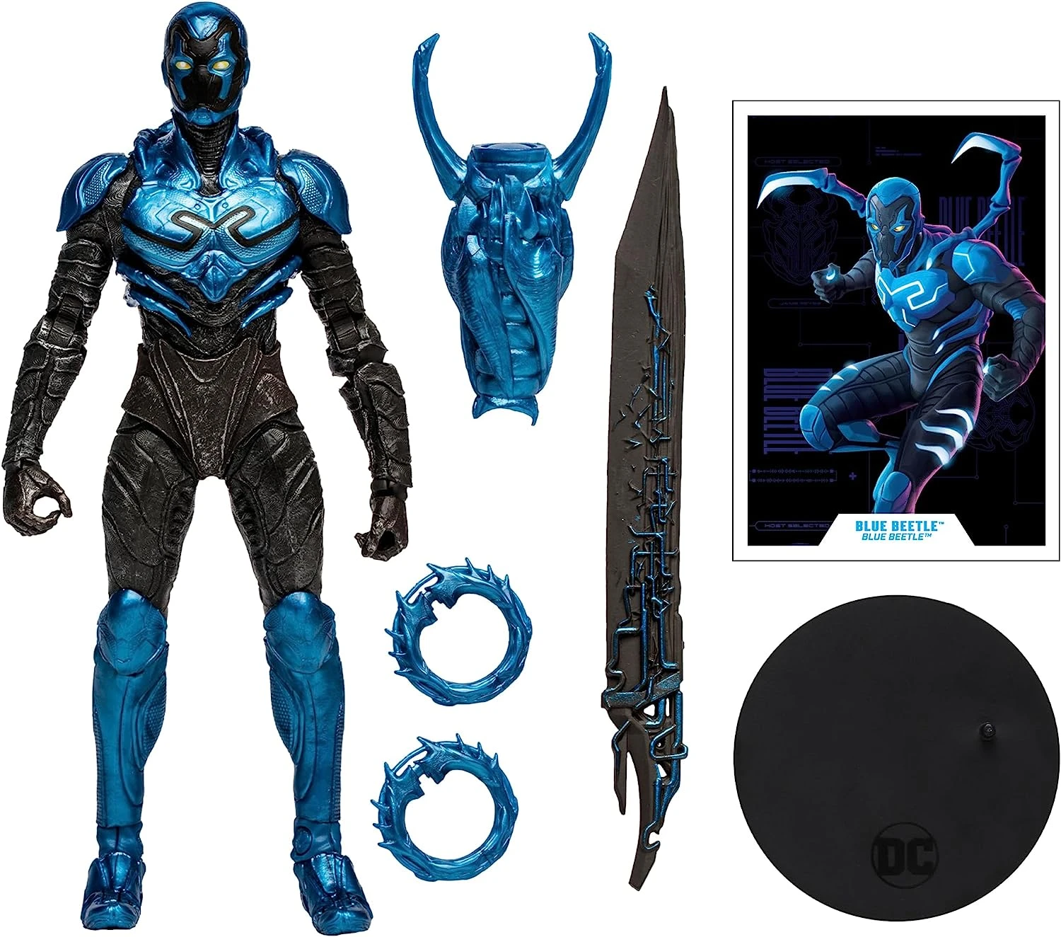 DC Multiverse Blue Beetle 7 Inch Action Figure - Blue Beetle (Regular) 4 DC Multiverse Blue Beetle 7 Inch Action Figure - Blue Beetle (Regular) - Image 2