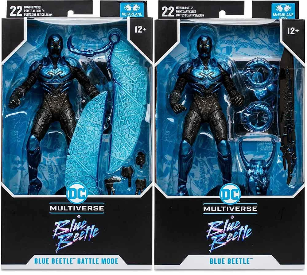 DC Multiverse Blue Beetle 7 Inch Action Figure - Set Of 2 (Blue Beetle Regular & Battle Mode) 3 DC Multiverse Blue Beetle 7 Inch Action Figure - Set Of 2 (Blue Beetle Regular & Battle Mode)