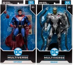 DC Multiverse Injustice 7 Inch Action Figure Gaming Wave 10 - Set Of 2 (Superman - Brainiac)