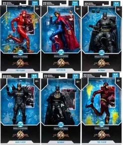 DC Multiverse Movie 7 Inch Action Figure Flash - Set Of 6
