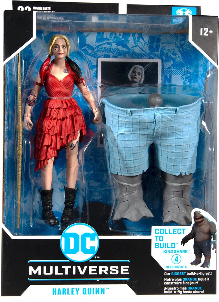 DC Multiverse Suicide Squad 7 Inch Action Figure BAF King Shark - Harley Quinn 3 DC Multiverse Suicide Squad 7 Inch Action Figure BAF King Shark - Harley Quinn