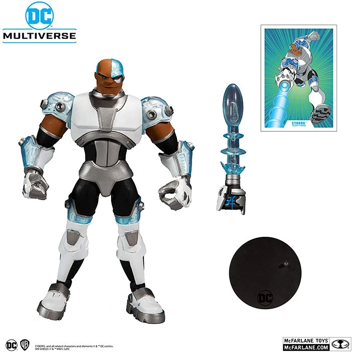 DC Multiverse Teen Titans Go 7 Inch Action Figure Animated Series - Cyborg 4 DC Multiverse Teen Titans Go 7 Inch Action Figure Animated Series - Cyborg - Image 2