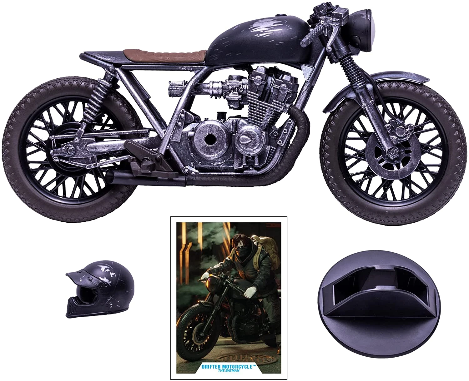 DC Multiverse Movie 7 Inch Vehicle Figure The Batman Wave 1 - Drifter Motorcycle 4 DC Multiverse Movie 7 Inch Vehicle Figure The Batman Wave 1 - Drifter Motorcycle - Image 2