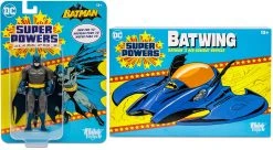 DC Super Powers 4 Inch Scale Action Figure Wave 1 - Set Of 2 (Batman & Batwing)