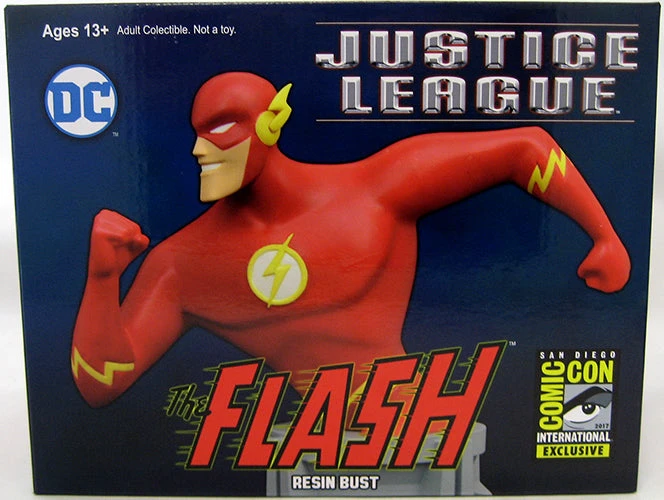 Justice League Animated Series 6 Inch Bust Statue Resin Bust - Flash SDCC 2017 4 Justice League Animated Series 6 Inch Bust Statue Resin Bust - Flash SDCC 2017 - Image 2