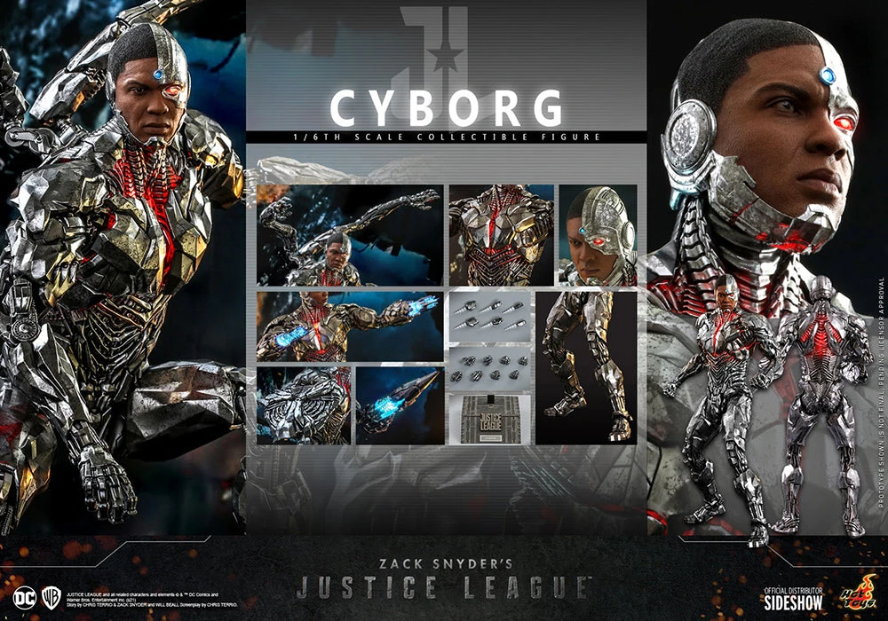 Justice League Snyder Cut 12 Inch Action Figure 1/6 Scale - Cyborg Hot Toys 903120 4 Justice League Snyder Cut 12 Inch Action Figure 1/6 Scale - Cyborg Hot Toys 903120 - Image 2