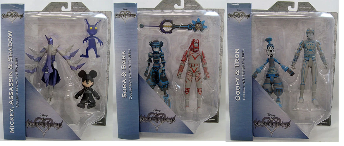 Kingdom Hearts Select 7 Inch Action Figure Series 3 - Set Of 3 (Mickey - Goofy - Sora) 3 Kingdom Hearts Select 7 Inch Action Figure Series 3 - Set Of 3 (Mickey - Goofy - Sora)