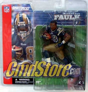 MARSHALL FAULK NO HELMET VARIANT NFL Sports Pick McFarlane Football Figure Series 2 3 MARSHALL FAULK NO HELMET VARIANT NFL Sports Pick McFarlane Football Figure Series 2