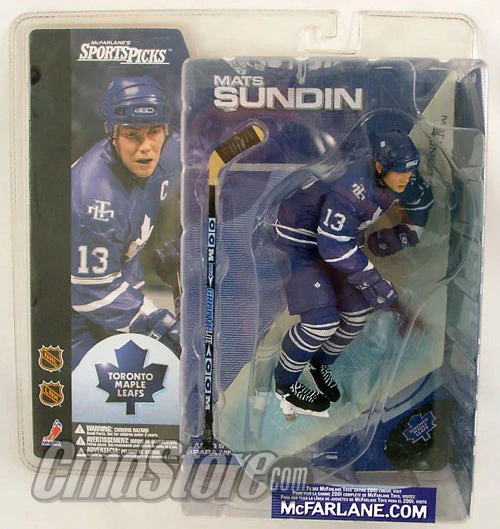 McFarlane NHL Action Figures Series 1: Mats Sundin (SUB-STANDARD PACKAGING) 3 McFarlane NHL Action Figures Series 1: Mats Sundin (SUB-STANDARD PACKAGING)