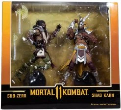 Mortal Kombat 7 Inch Action Figure 2-Pack Exclusive - Sub-Zero Vs Shao Kahn