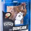 NBA Basketball 6 Inch Action Figure Series 24 - Tim Duncan White Jersey Silver Level Variant (Small Rip On Cardboard) -Model Toy Discount Store nbaba6inacfi image