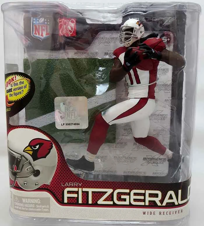 NFL Football 6 Inch Static Figure Series 27 Silver Level Variant - Larry Fitzgerald White Jersey 3 NFL Football 6 Inch Static Figure Series 27 Silver Level Variant - Larry Fitzgerald White Jersey