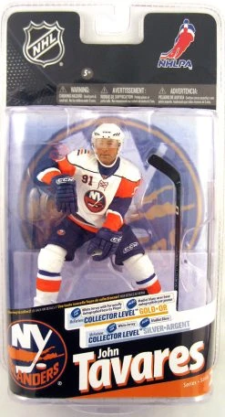 NHL Hockey 6 Inch Action Figure Series 24 - John Tavares (Limit To 1000 Pieces) White Jersey Silver Level Variant