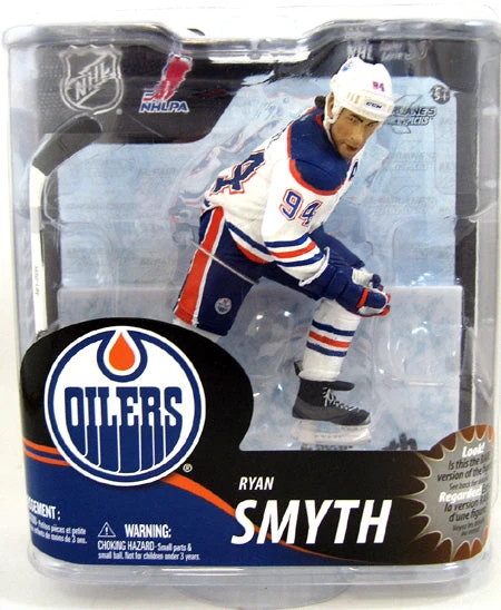 NHL Hockey 6 Inch Action Figure Series 30 - Ryan Smyth White Jersey Silver Level Variant 3 NHL Hockey 6 Inch Action Figure Series 30 - Ryan Smyth White Jersey Silver Level Variant