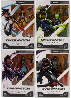Overwatch 6 Inch Action Figure Ultimates Series 1 - Set Of 4 (Reaper - Sombra - Lucio - Tracer)