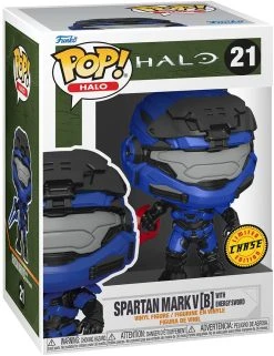 Pop Games Halo 3.75 Inch Action Figure Exclusive - Spartan Mark V (B) With RED Energy Sword #21 Chase