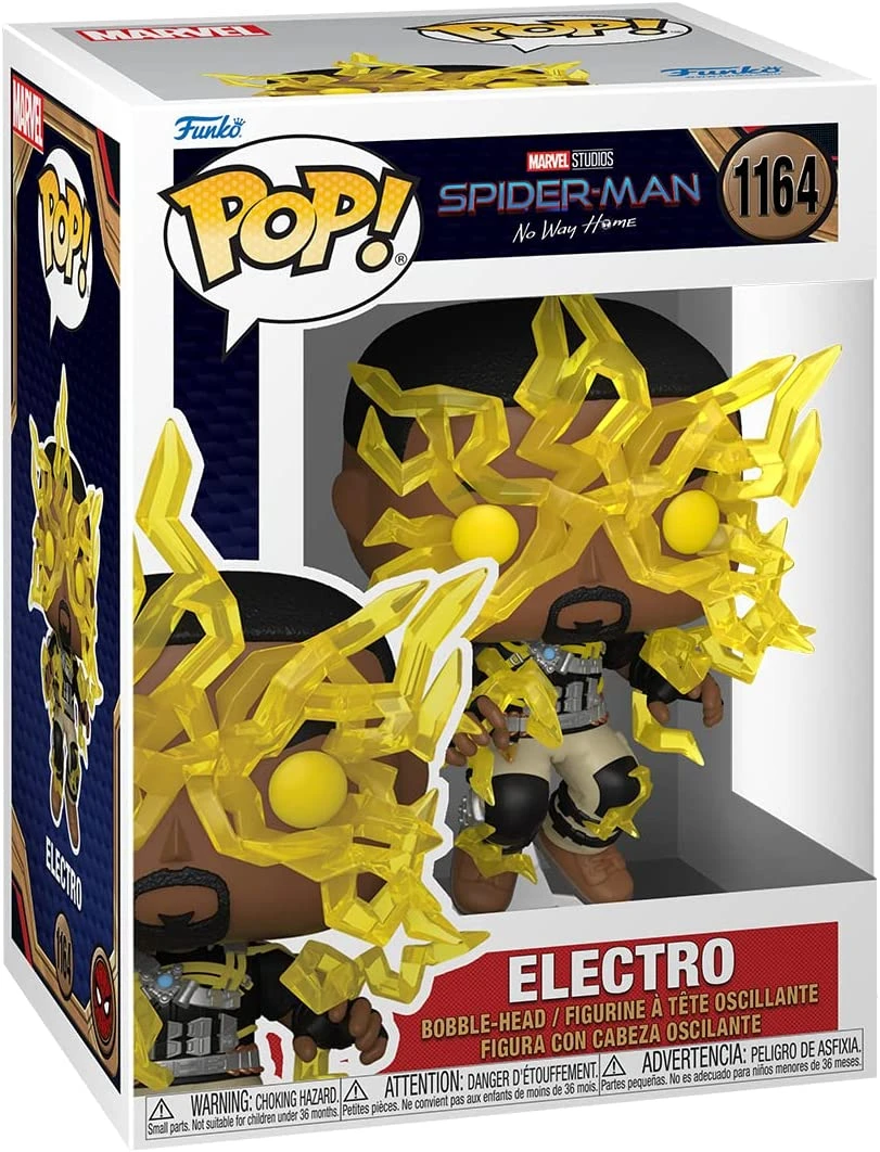 Pop Marvel Spider-Man No Way Home 3.75 Inch Action Figure - Electro #1164 3 Pop Marvel Spider-Man No Way Home 3.75 Inch Action Figure - Electro #1164