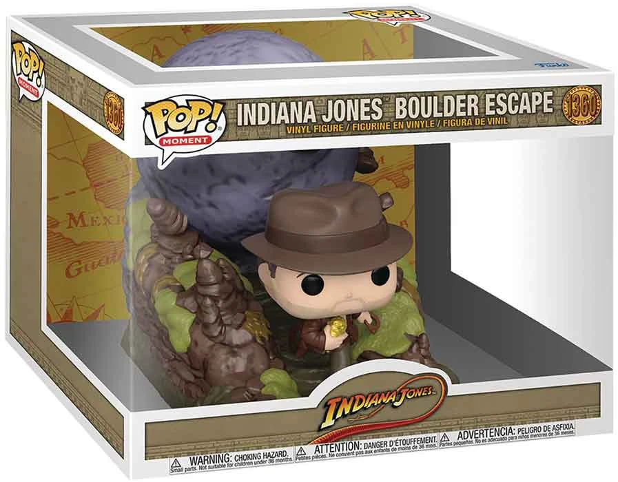Pop Movies Indiana Jones 3.75 Inch Action Figure Deluxe - Indiana Jones Boulder Escape #1360 3 Pop Movies Indiana Jones 3.75 Inch Action Figure Deluxe - Indiana Jones Boulder Escape #1360