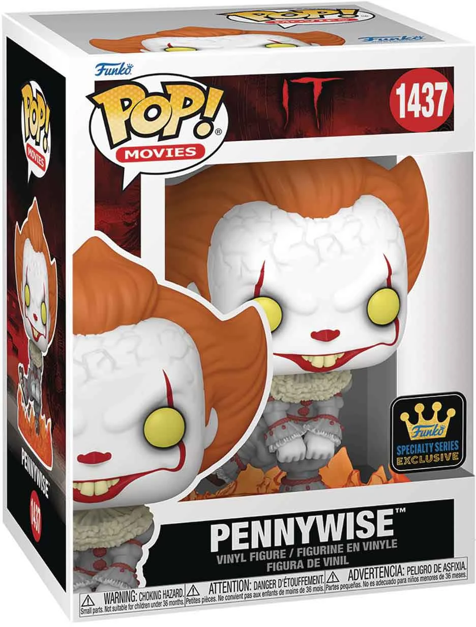 Pop Movies IT 3.75 Inch Action Figure Exclusive - Pennywise #1437 3 Pop Movies IT 3.75 Inch Action Figure Exclusive - Pennywise #1437
