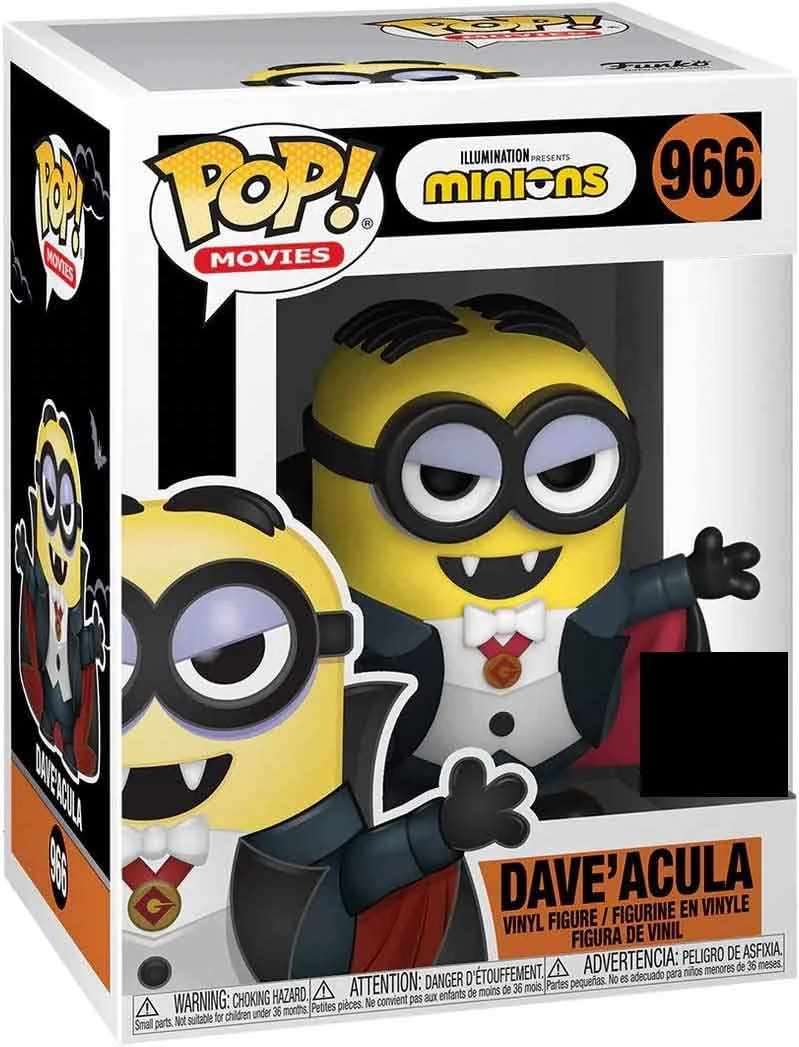 Pop Movies Minions 3.75 Inch Action Figure - Dave Acula #966 3 Pop Movies Minions 3.75 Inch Action Figure - Dave Acula #966