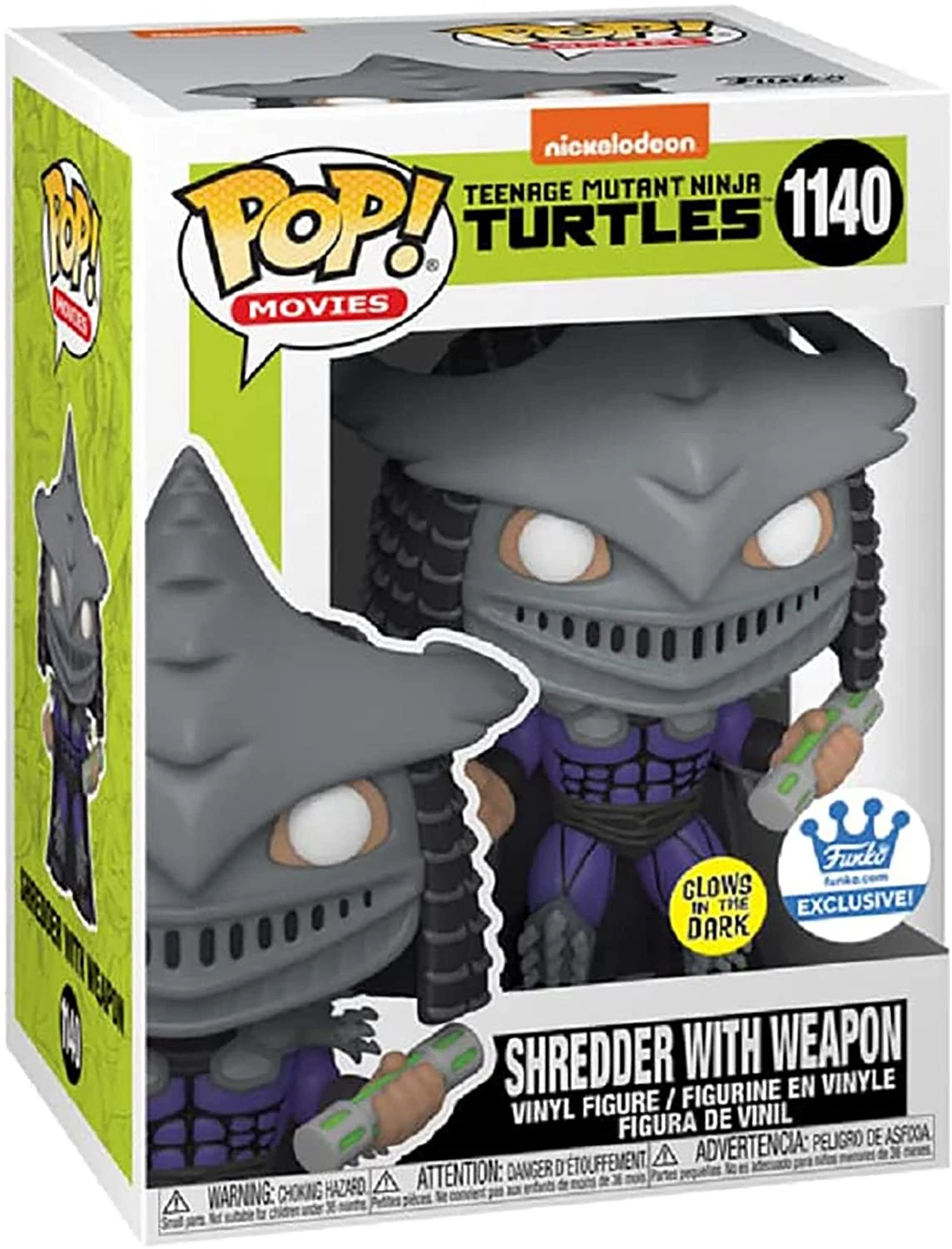 Pop Movies Teenage Mutant Ninja Turtles 3.75 Inch Action Figure Exclusive - Shredder With Weapon #1140 3 Pop Movies Teenage Mutant Ninja Turtles 3.75 Inch Action Figure Exclusive - Shredder With Weapon #1140