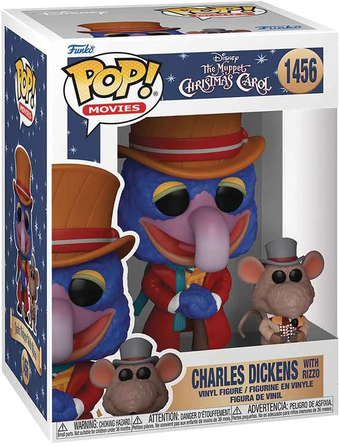 Pop Movies The Muppet Christmas Carol 3.75 Inch Action Figure - Charles Dickens With Rizzo #1456 (Sub-Standard Packaging) 3 Pop Movies The Muppet Christmas Carol 3.75 Inch Action Figure - Charles Dickens With Rizzo #1456 (Sub-Standard Packaging)