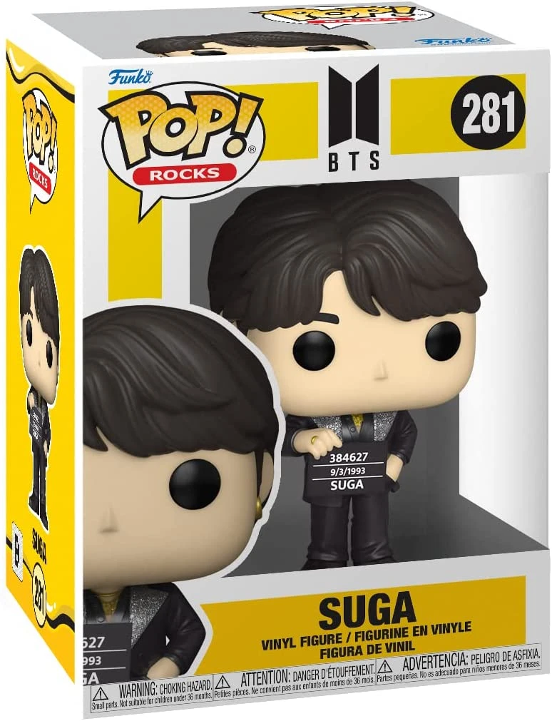 Pop Rocks BTS 3.75 Inch Action Figure - Suga #281 3 Pop Rocks BTS 3.75 Inch Action Figure - Suga #281