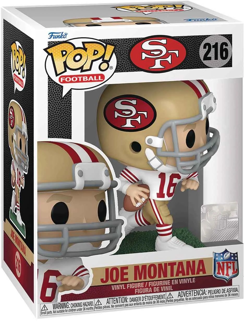 Pop Sports NFL Football 3.75 Inch Action Figure - Joe Montana #216 3 Pop Sports NFL Football 3.75 Inch Action Figure - Joe Montana #216
