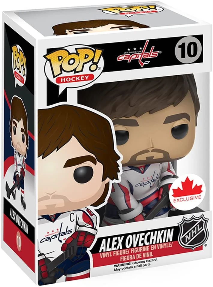 Pop Sports 3.75 Inch Action Figure NHL Hockey - Alex Ovechkin White #10 3 Pop Sports 3.75 Inch Action Figure NHL Hockey - Alex Ovechkin White #10