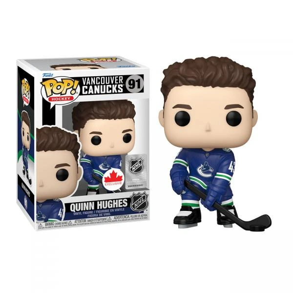 Pop Sports NHL Hockey 3.75 Inch Action Figure - Quinn Hughes #91 3 Pop Sports NHL Hockey 3.75 Inch Action Figure - Quinn Hughes #91