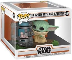 Pop Star Wars The Mandalorian 3.75 Inch Action Figure - The Child Baby Yoda With Egg Canister #407