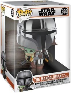 Pop Star Wars The Mandalorian 10 Inch Action Figure - The Mandalorian With The Child #380