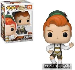 Pop Television 3.75 Inch Action Figure Conan - Conan O'Brian In Lederhosen #21