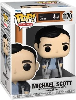 Pop Television The Office 3.75 Inch Action Figure - Michael Scott With Crutches #1170