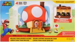 Super Mario World Of Nintendo 2 Inch Scale Playset - Deluxe Toad House (Pre-Order Ships Jan. 2024)