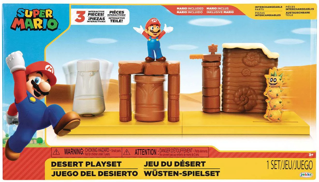 Super Mario World Of Nintendo 2 Inch Playset - Desert Playset 3 Super Mario World Of Nintendo 2 Inch Playset - Desert Playset