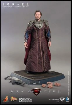 Superman Man Of Steel 12 Inch Acton Figure 1/6 Scale - Jor-El Hot Toys (Sub-Standard Packaging)