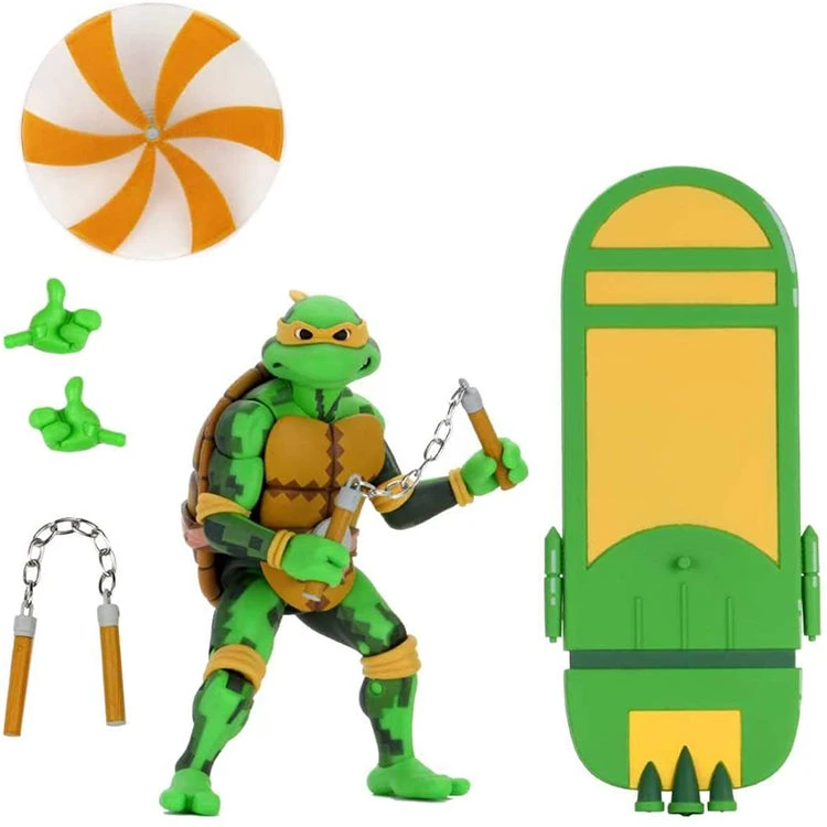 Teenage Mutant Ninja Turtles 6 Inch Action Figure Turtles In Time Series 2 - Michelangelo 4 Teenage Mutant Ninja Turtles 6 Inch Action Figure Turtles In Time Series 2 - Michelangelo - Image 2