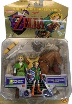 The Legend Of Zelda 6 Inch Action Figure Video Game Superstars - Link (Shelf Wear Packaging)