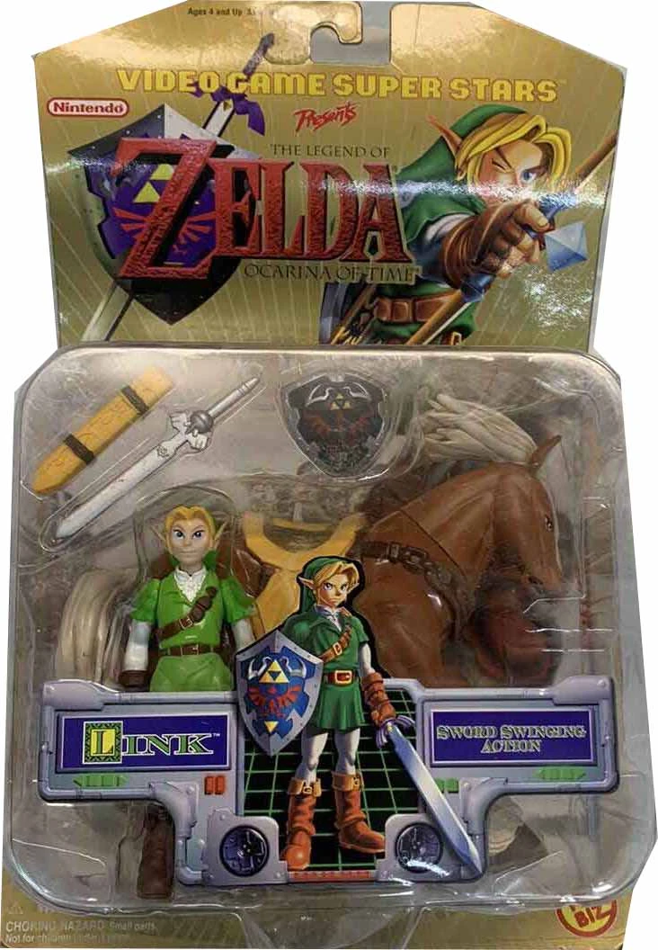The Legend Of Zelda 6 Inch Action Figure Video Game Superstars - Link (Shelf Wear Packaging) 3 The Legend Of Zelda 6 Inch Action Figure Video Game Superstars - Link (Shelf Wear Packaging)