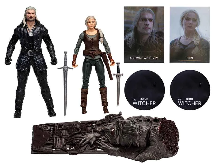 The Witcher Netflix 7 Inch Action Figure 2-Pack - Geralt & Ciri (Season 3) 4 The Witcher Netflix 7 Inch Action Figure 2-Pack - Geralt & Ciri (Season 3) - Image 2