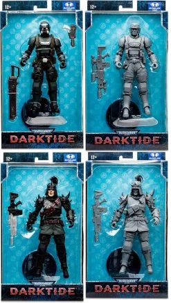 Warhammer 40000 7 Inch Action Figure Wave 6 - Set Of 4 (Traitor Guard & Veteran Guardsman)